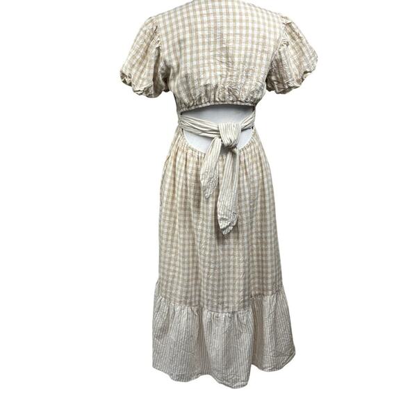 Lost+Wander Island Picnic dress, coastal, cottagecore, island, feminine, gingham - Picture 3 of 9
